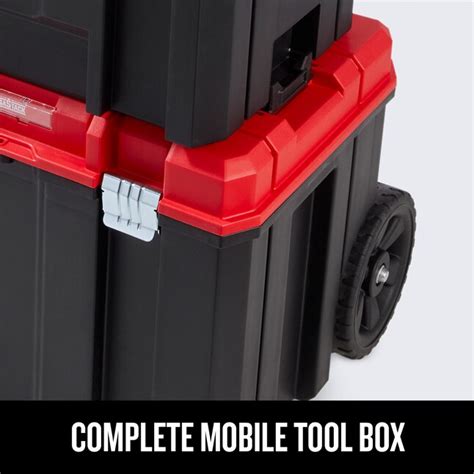 craftsman versastack 17.126-in plastic metal wheeled lockable tool box|CRAFTSMAN VERSASTACK Tool Box, 17.